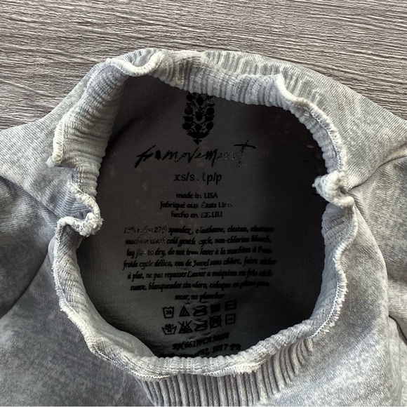NEW FP Movement Good Karma Hi-Neck Layer Top in Ice Grey Size XS/S - Picture 11 of 16